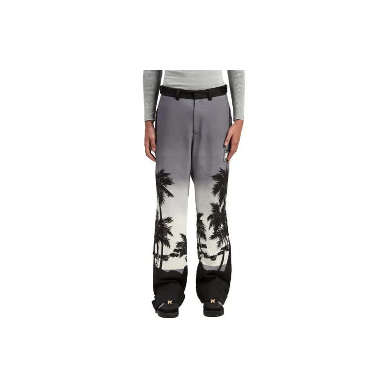 PALM ANGELS Palm Printed Straight Leg Padded Ski Bottoms-1