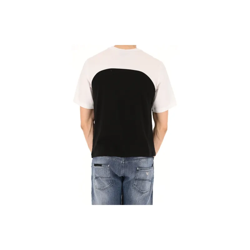 EMPORIO ARMANI T Shirts Men Black/White-5