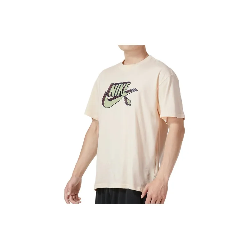 Nike T Shirts Men Khaki-3