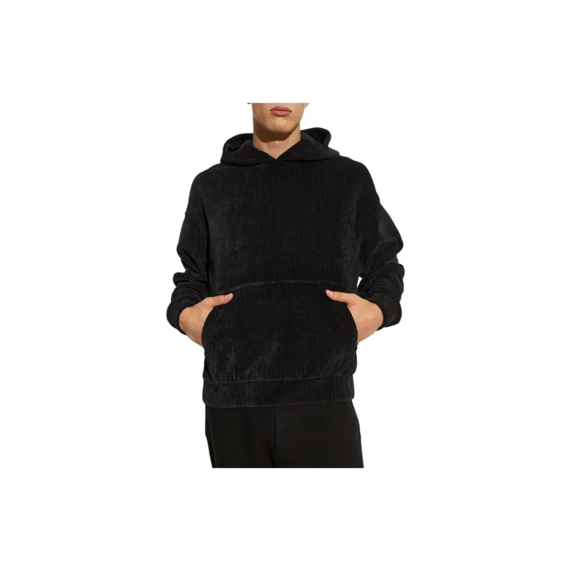 EMPORIO ARMANI Drop Shoulder Corduroy Hoodie-2