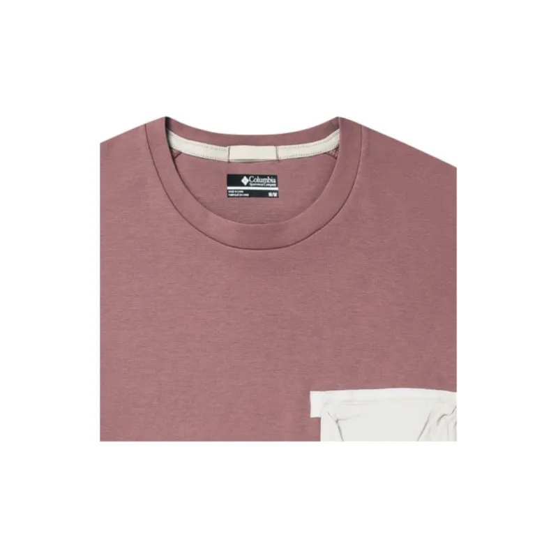 Columbia Transit T Shirt Unisex Gray Pink-4