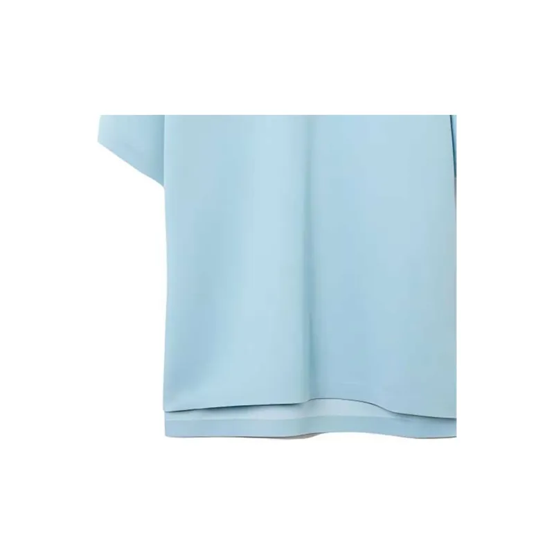 Burberry Men's Logo Detail Wool Cotton Polo Shirt 'Duck Blue'-5