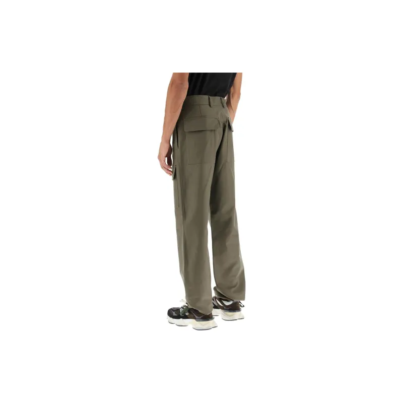 KENZO Tapered Straight-Leg Cargo Pants-2