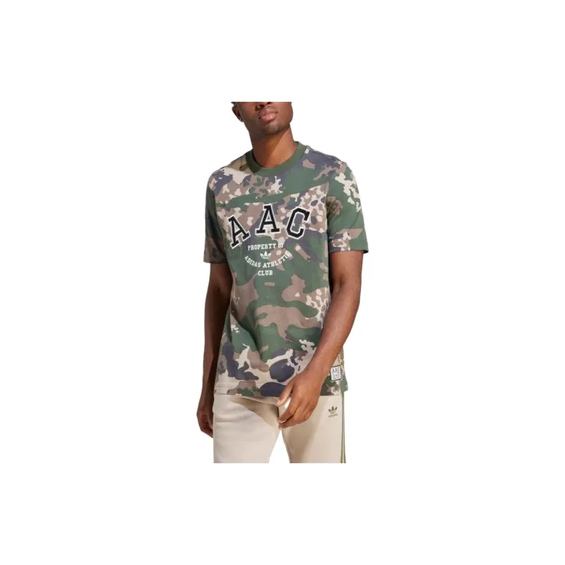 Adidas Originals T Shirts Men Dark Green-3