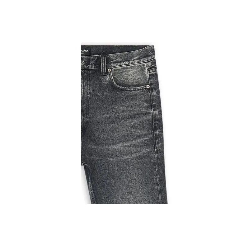 Balenciaga Jeans Men Black-3