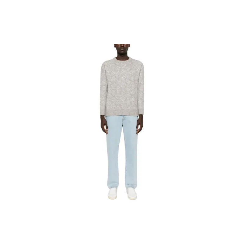 Brunello Cucinelli Patterned Crewneck Jumper-1