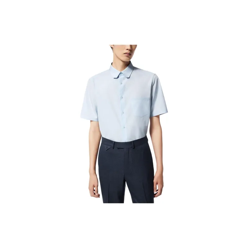 LOUIS VUITTON Shirt Men's Light Blue-3