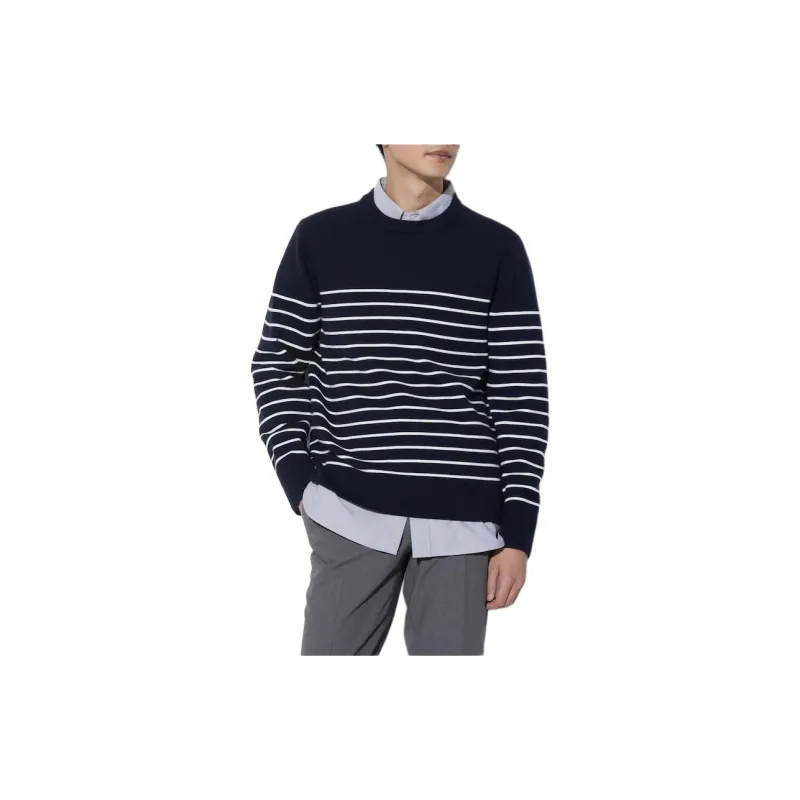 UNIQLO Knitwear Unisex Navy Blue-1
