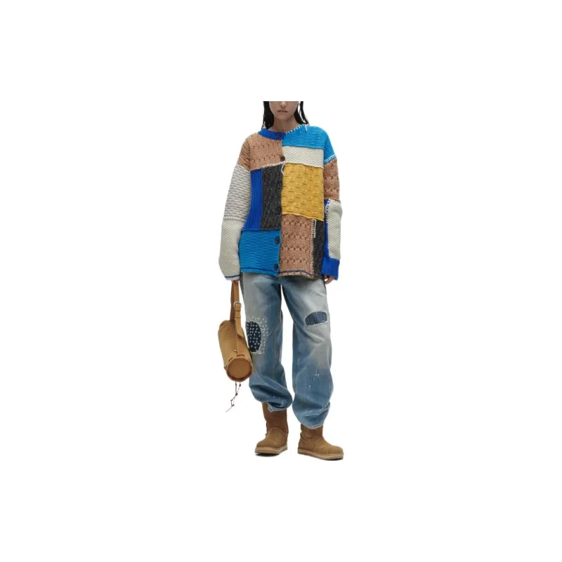 ADER ERROR X Zara Oversized Patchwork Knit Cardigan-2
