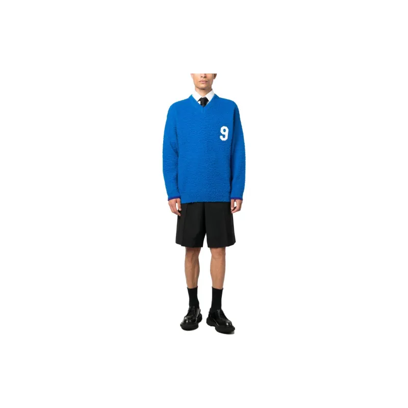 ERL Football V Neck Sweater-1