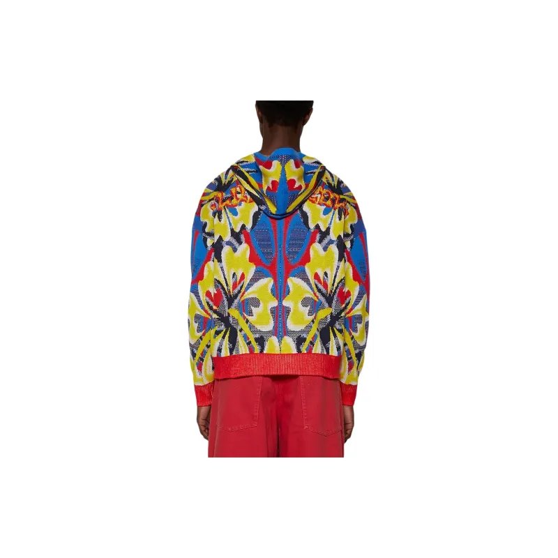 BLUEMARBLE Patterned-jacquard Zip-up Hoodie-3