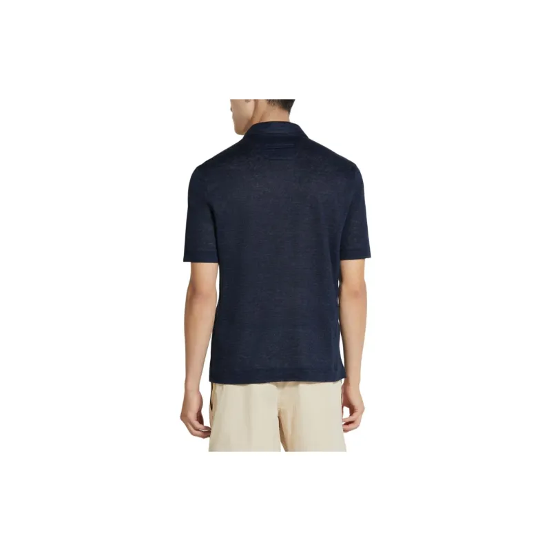Ermenegildo Zegna Linen Polo Shirt-2