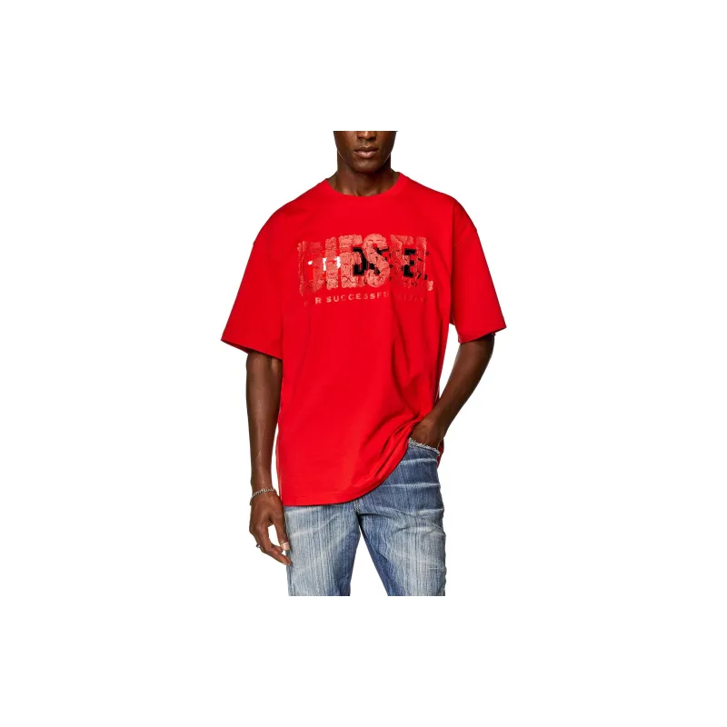 DIESEL T Shirts Men Red-2