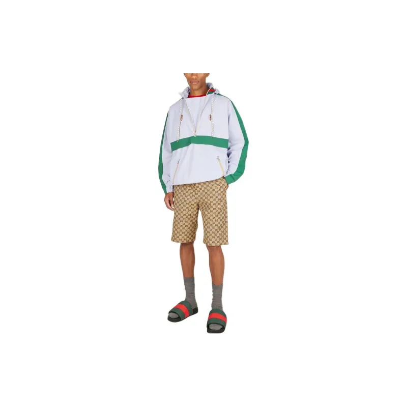 GUCCI Zipped Stripe Track Jacket-4
