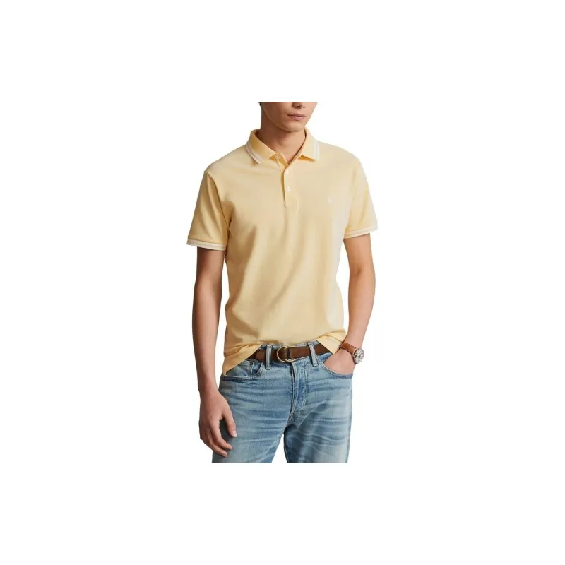 Polo Ralph Lauren Polo Shirt Men's Beige Yellow-2