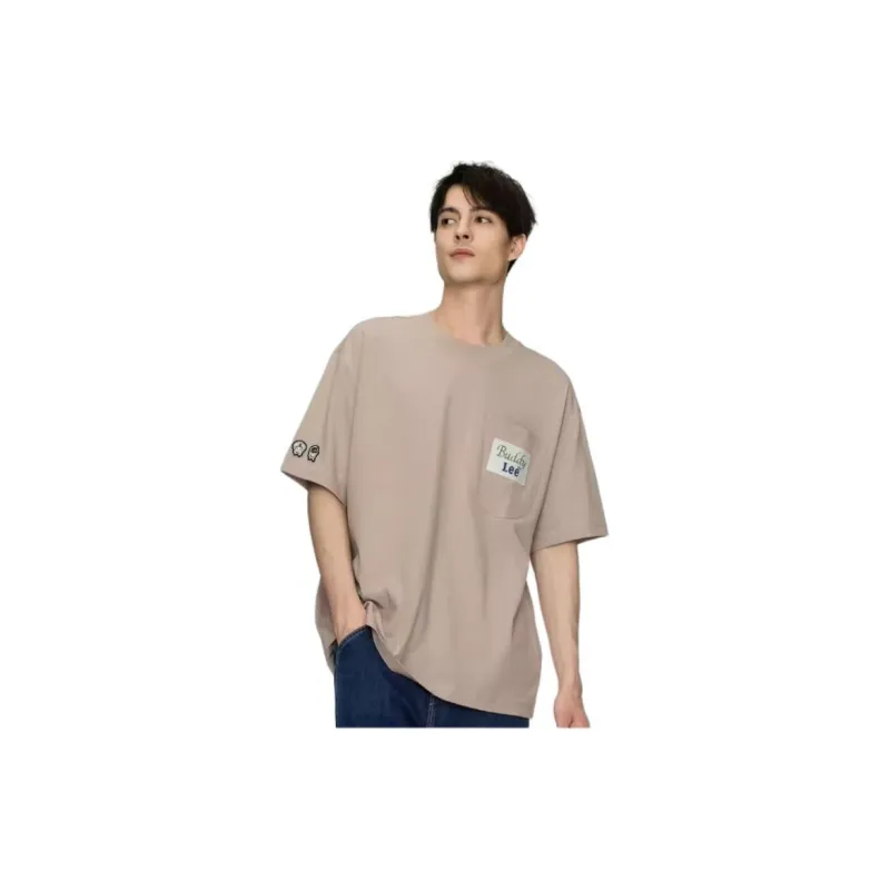 Lee T Shirts Men Pastel Pink-4