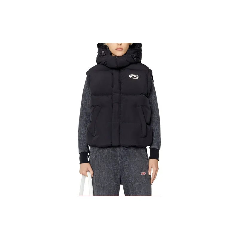 DIESEL Vests Unisex Black-2