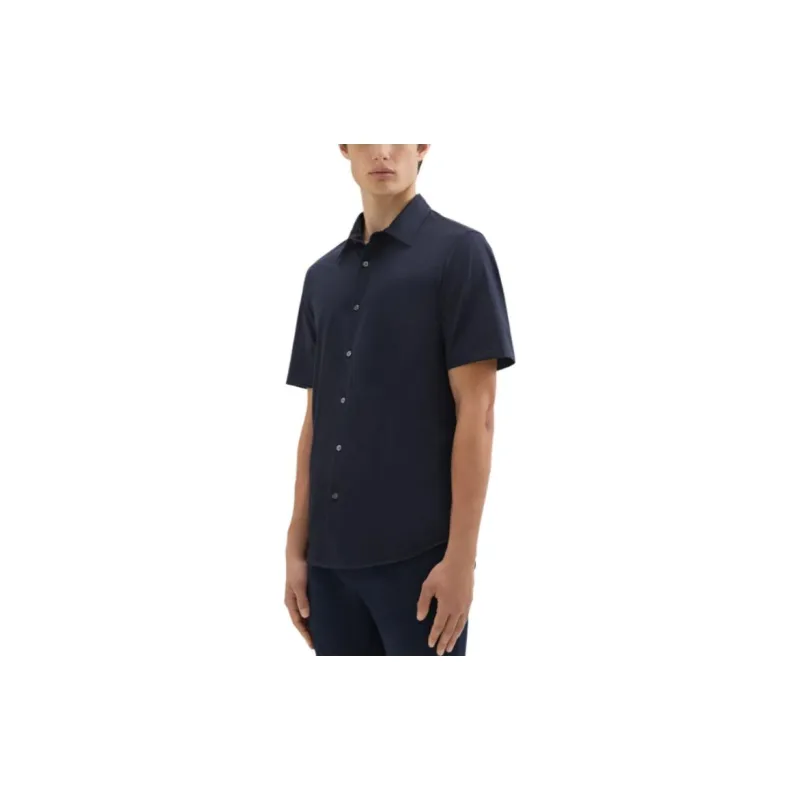 THEORY Shirts Men Navy Blue-1