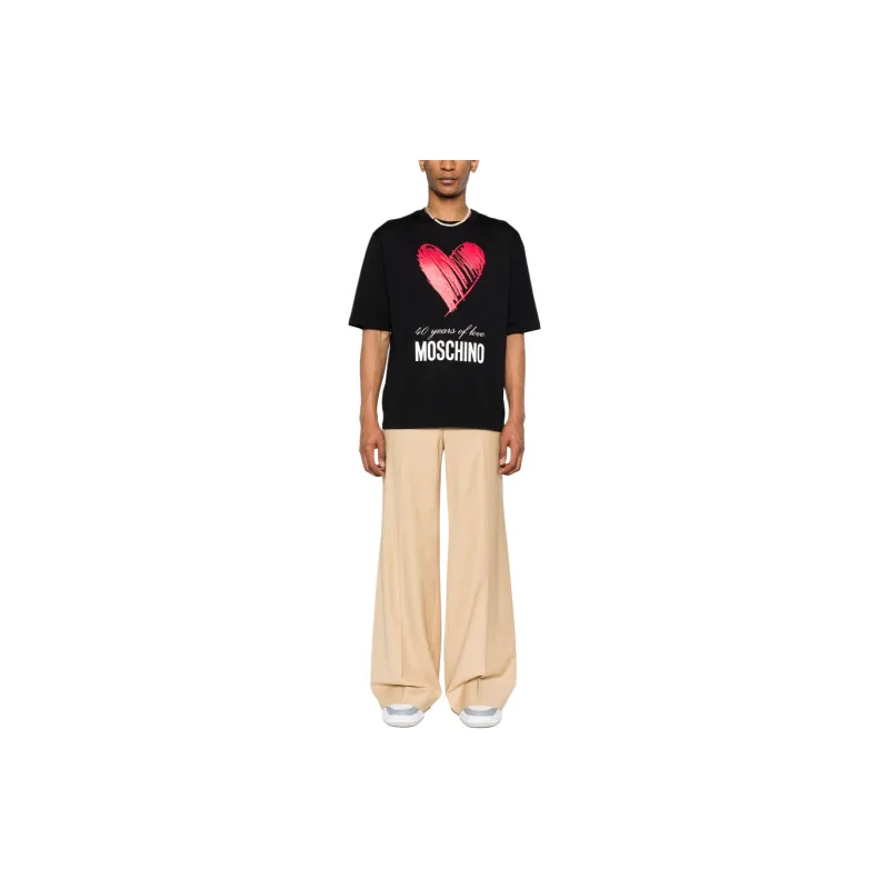 MOSCHINO 40 Years Of Love Crewneck T Shirt-1