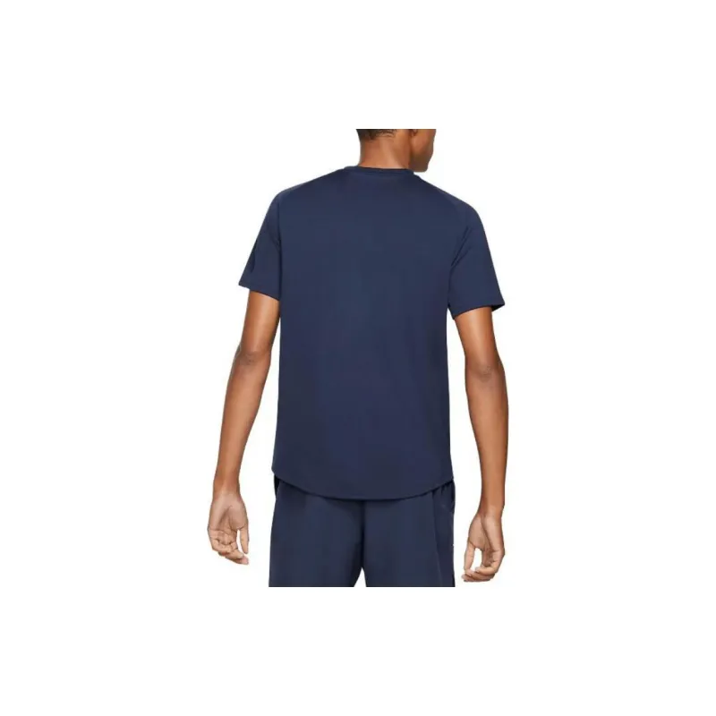 Nike T Shirts Men Navy Blue-4
