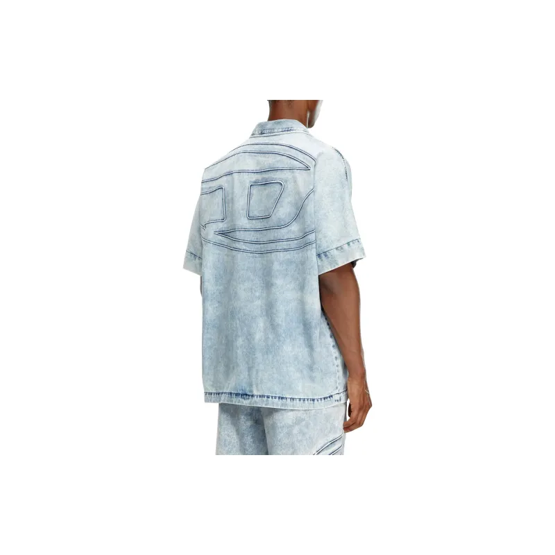 DIESEL D Nabil S Short sleeved Denim Shirt-2