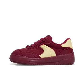 B10CROWN Durable Lightweight And Breathable Low Top Skateboard Shoes Women's Cora Red