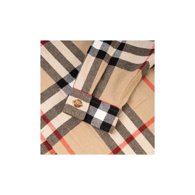Burberry House Check Wool Cotton Shirt-6
