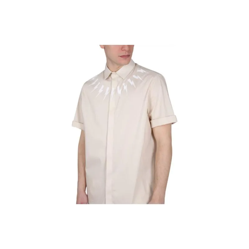 Neil Barrett Shirts Men Beige-3