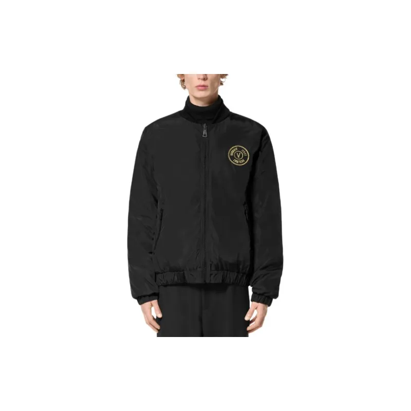 VERSACE JEANS COUTURE Reversible Chain print Hooded Jacket-4