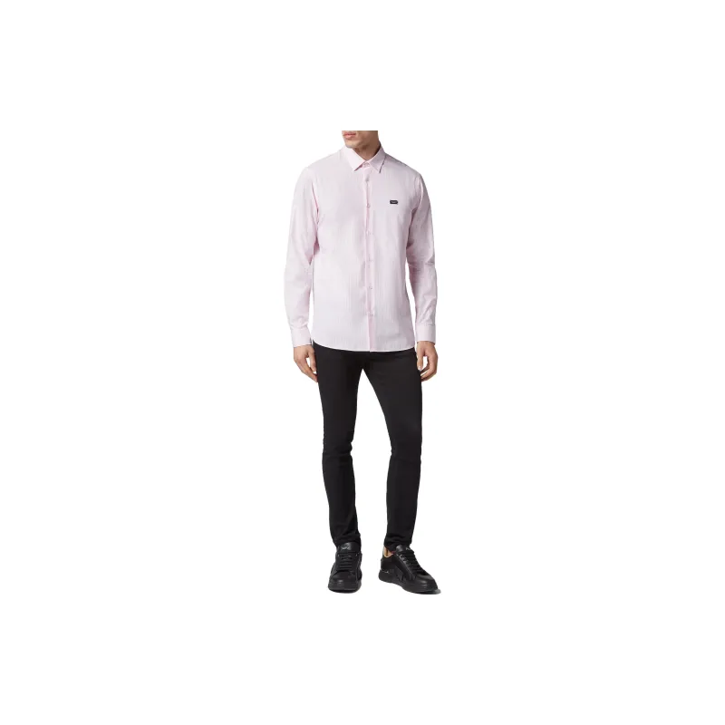 PHILIPP PLEIN Graphic print Striped Shirt-1
