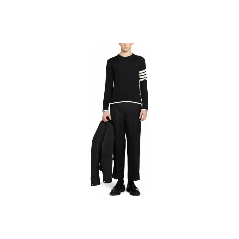 THOM BROWNE 4 Bar Striped Crewneck Jumper-3