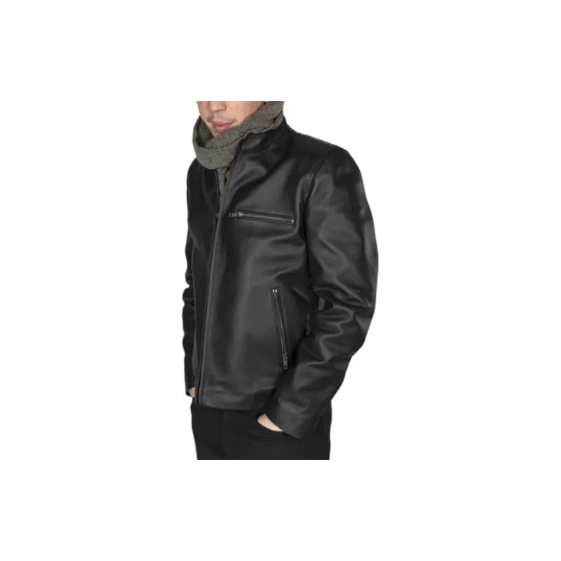 Agnes B. Leather Jackets Men Black-3