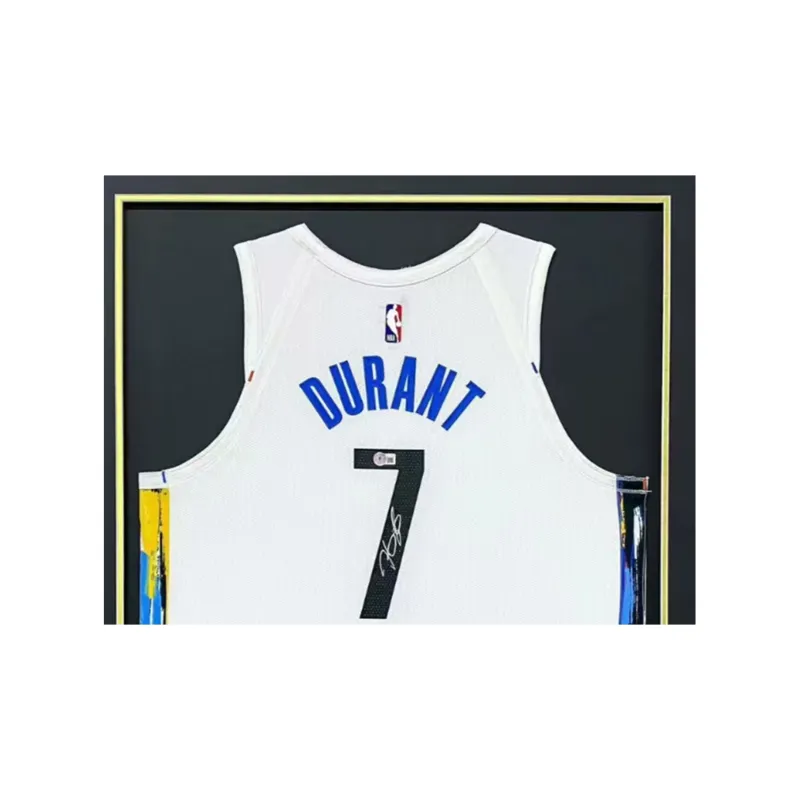 Huayitaojin Basketball Fan Supplies Framed 110x78cm Collection Decoration Treasured White-2