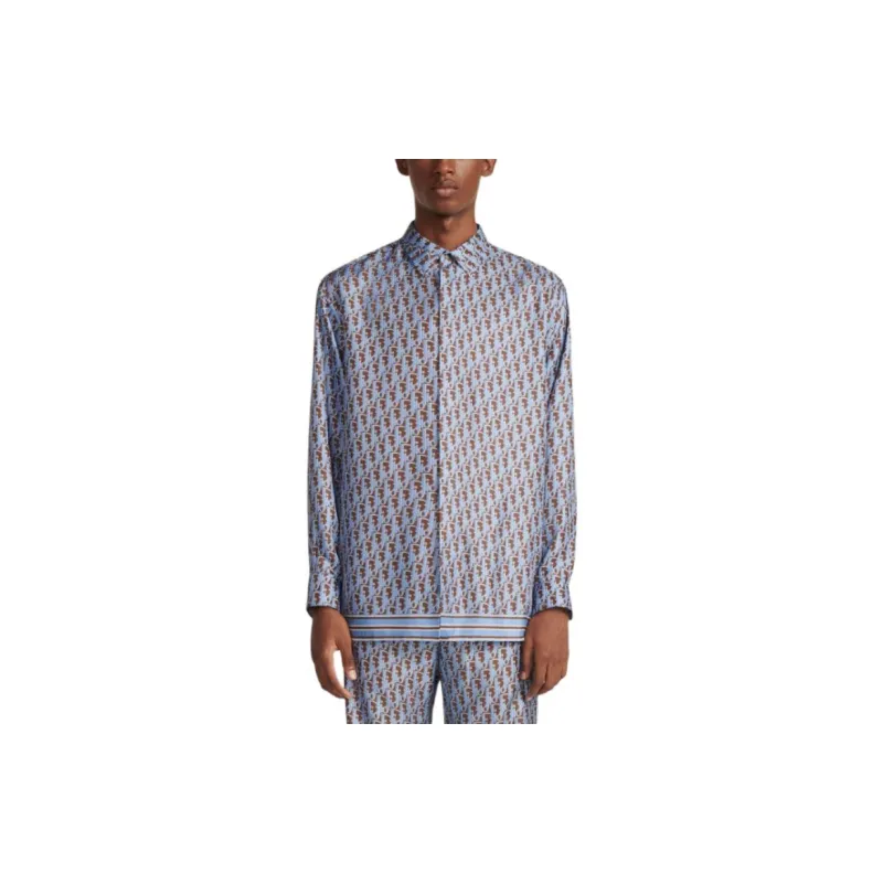 DIOR Oblique Long Sleeved Shirt-3