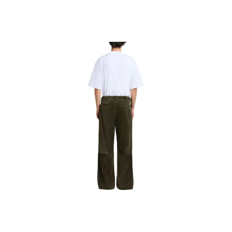 MARNI Wide leg Leather Trousers-2