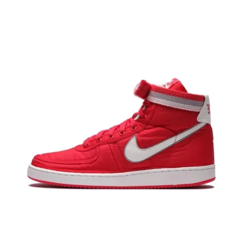 Nike Vandal High Cushioning Wear-Resistant High-Top Basketball Shoes Unisex Red