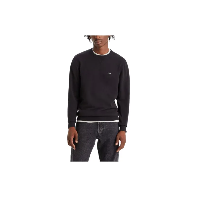Levi’s Lightweight Housemark Sweater Sweater Men's Meteorite Black-1