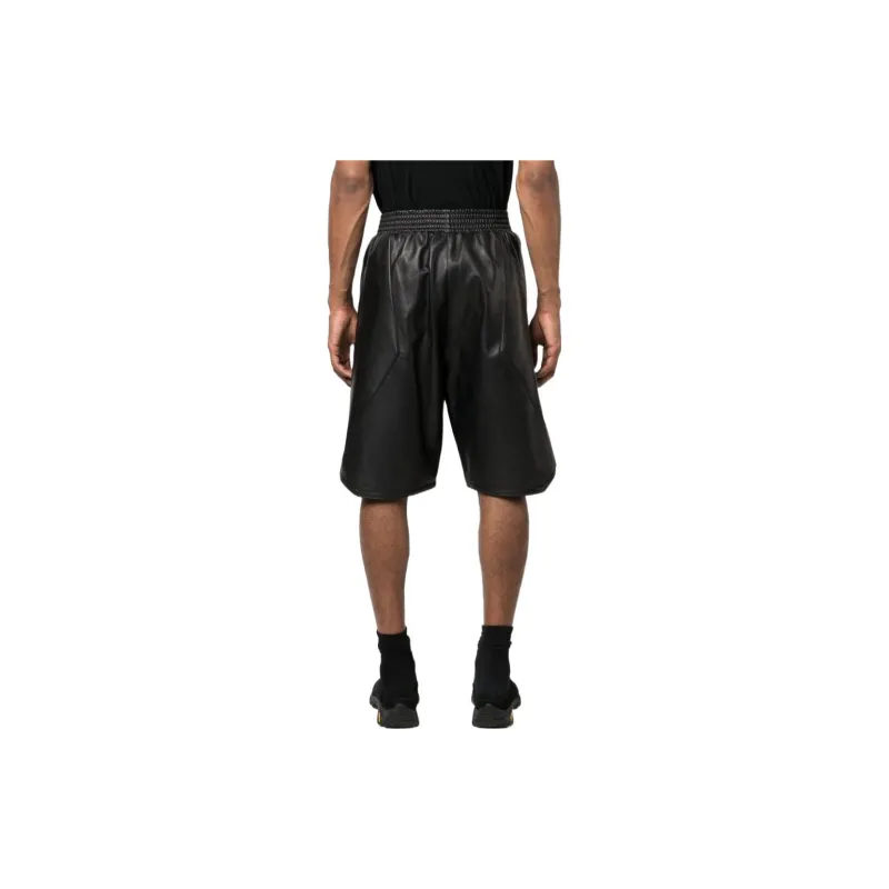 BALMAIN Knee-Length Leather Shorts-2