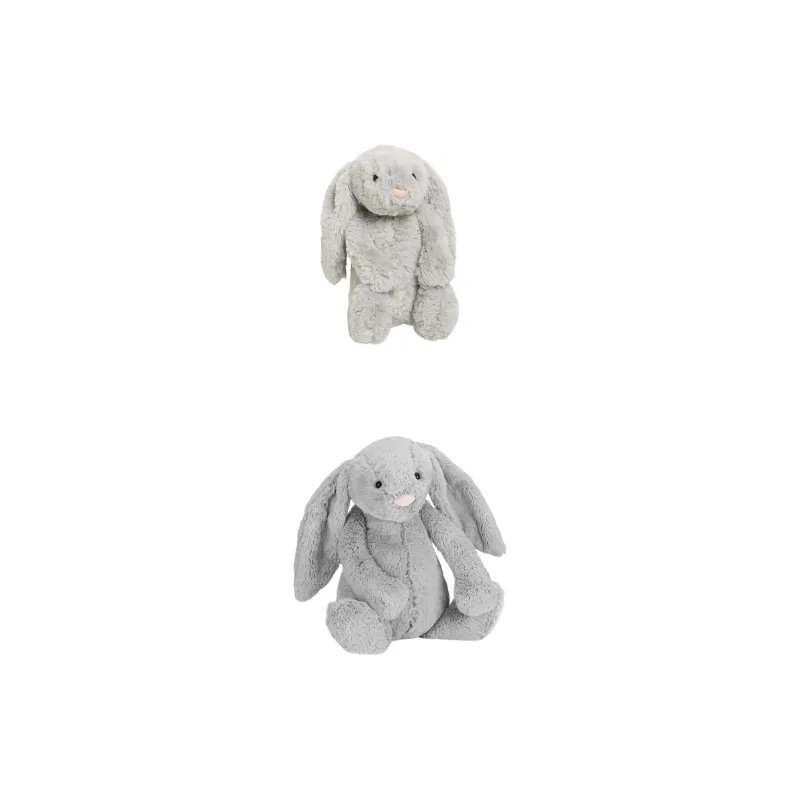 JELLYCAT Bashful Bunny Grey Stuffed Animal-1