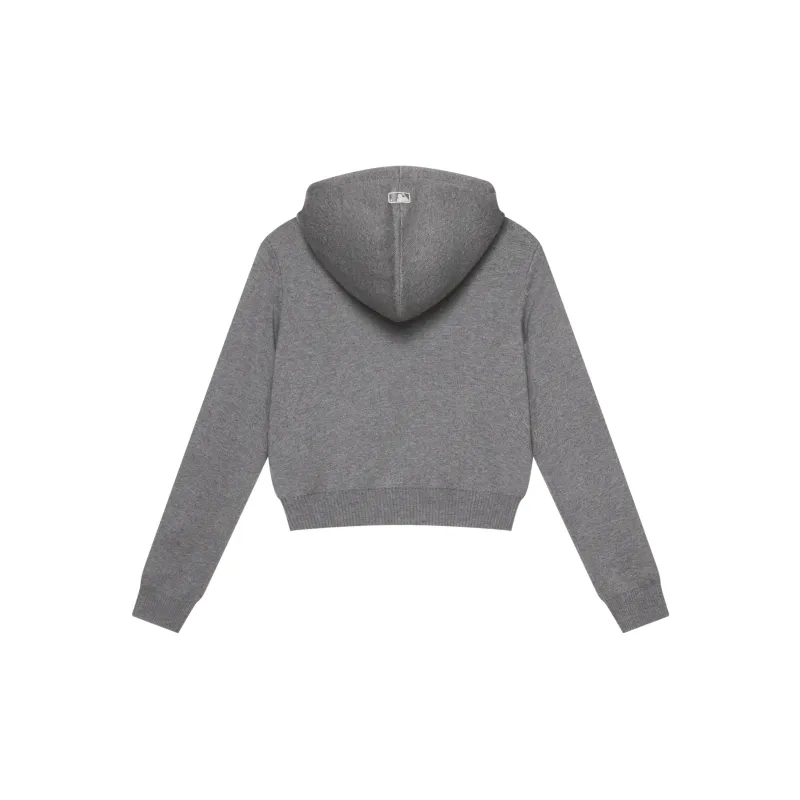 MLB New York Yankees MLB Preppy Style Collection 24FW Sweater Women's Dark Heather Gray-1
