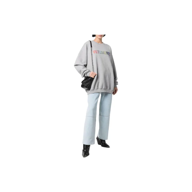 Vetements Sweatshirts Unisex Gray-2
