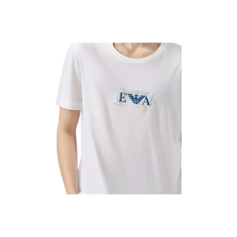 EMPORIO ARMANI T Shirts Men White-3