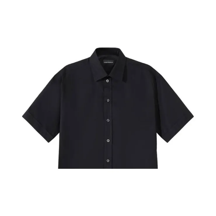 EMPORIO ARMANI SS24 Shirt Men's Black-2