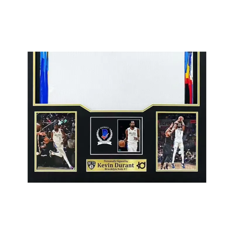 Huayitaojin Basketball Fan Supplies Framed 110x78cm Collection Decoration Treasured White-3