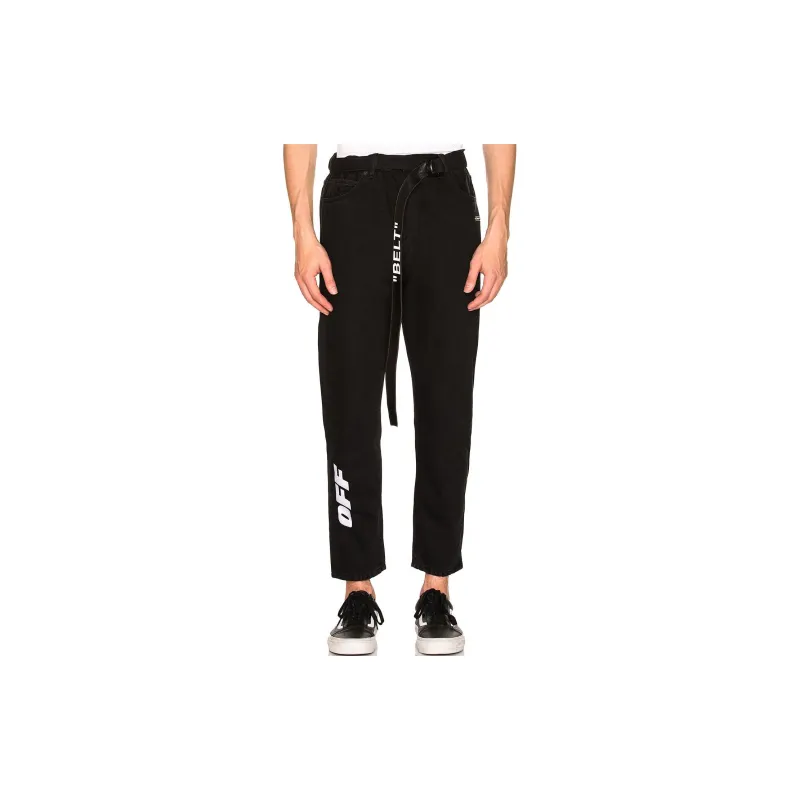 OFF WHITE Jeans, Slim Fit Men's Black-1