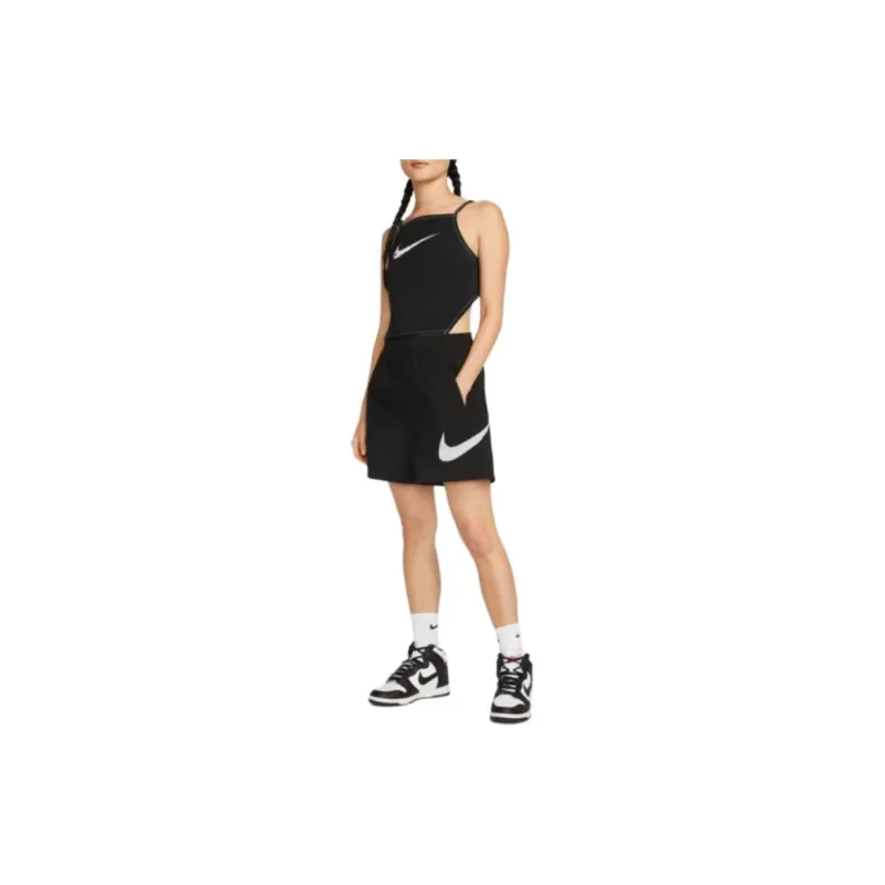 Nike Casual Sportswear Unisex Set Blue Top+Black Shorts-4