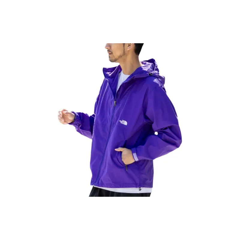 THE NORTH FACE THE NORTH FACE Apparel Collection Water Resistant Windproof Breathable Windbreaker Jacket Unisex Purple-3