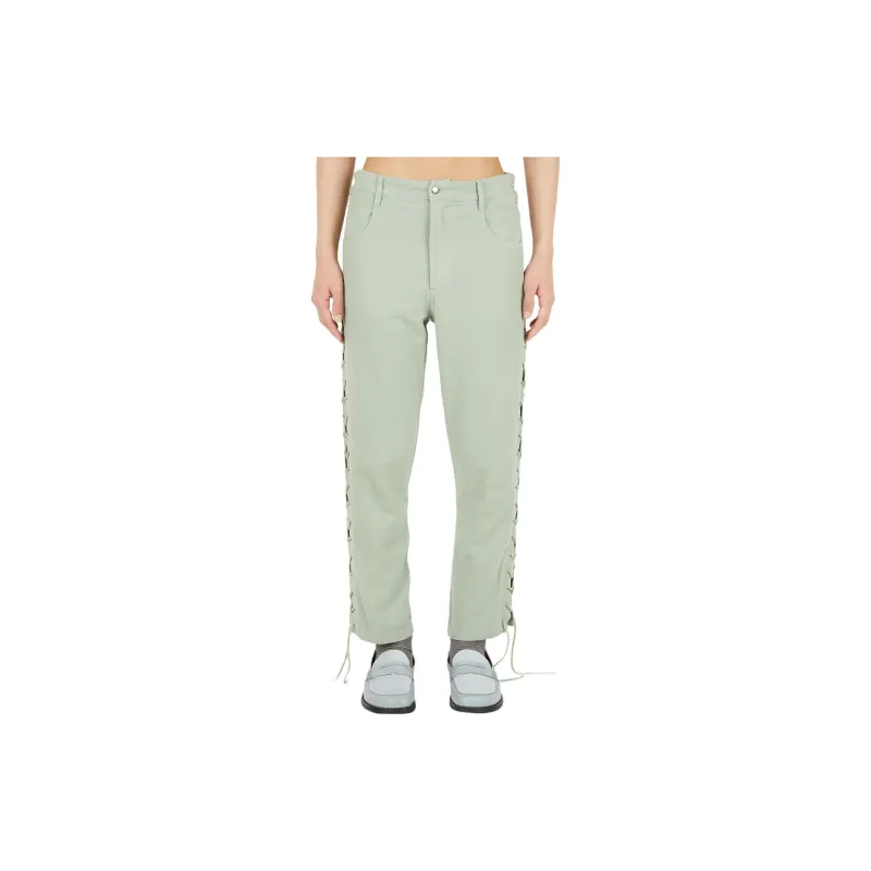 ECKHAUS LATTA Lace up Straight Trousers-2