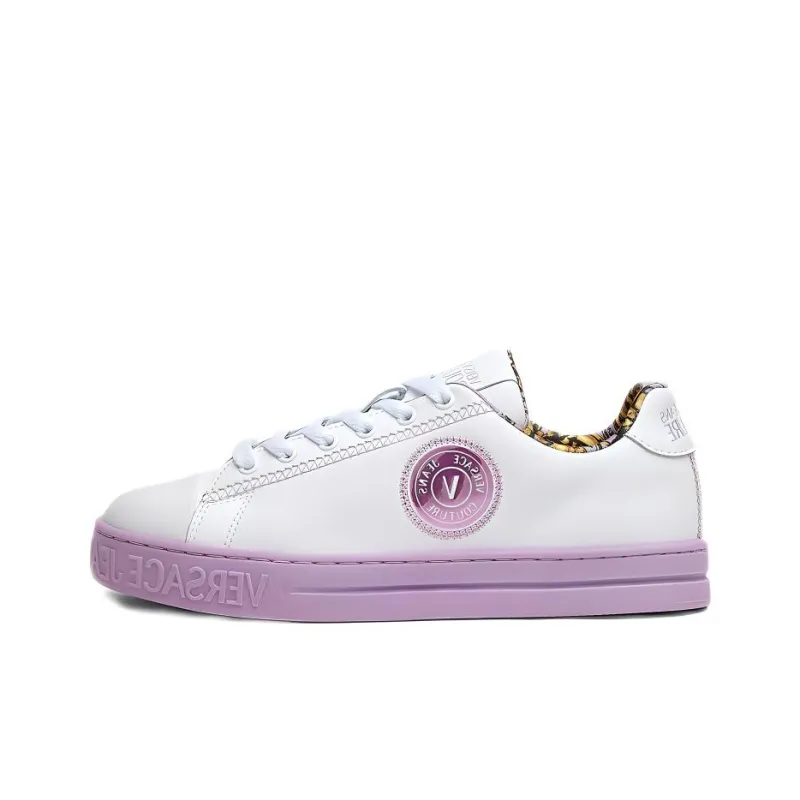 VERSACE Court 88 Low Top Stylish Skateboarding Shoes Women's Light Purple-0