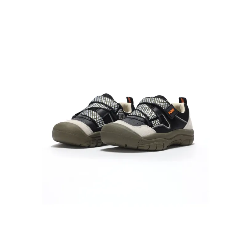 PONY CITY WINGS Slip Resistant Breathable Low Top Kids' Outdoor Shoes Black Kids'-2